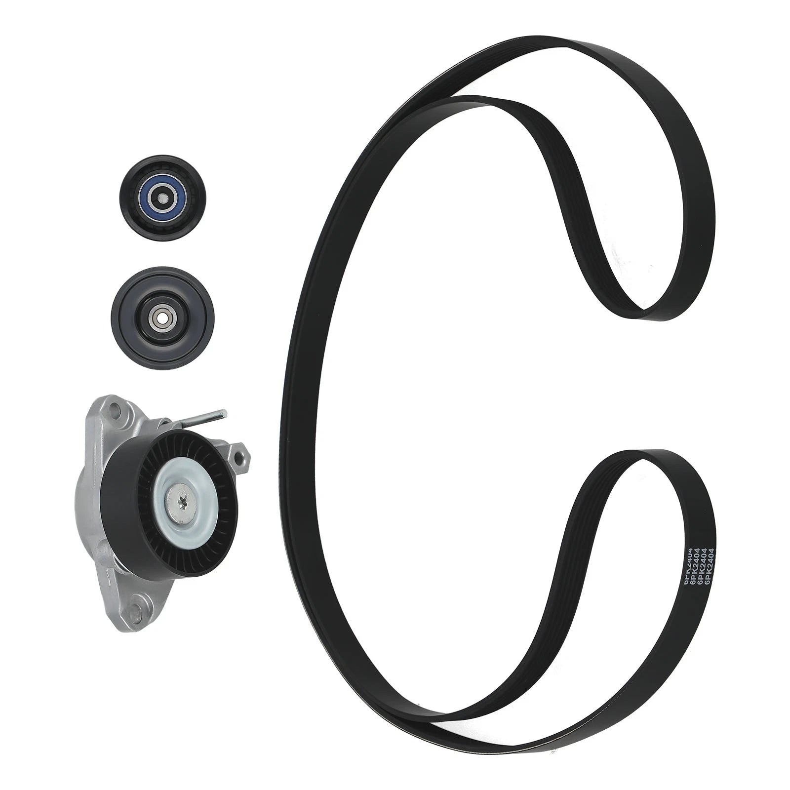 Serpentine Belt Tensioner Pulley Kit for Mercedes-Benz E350 C300 ML350 (2006–2015)