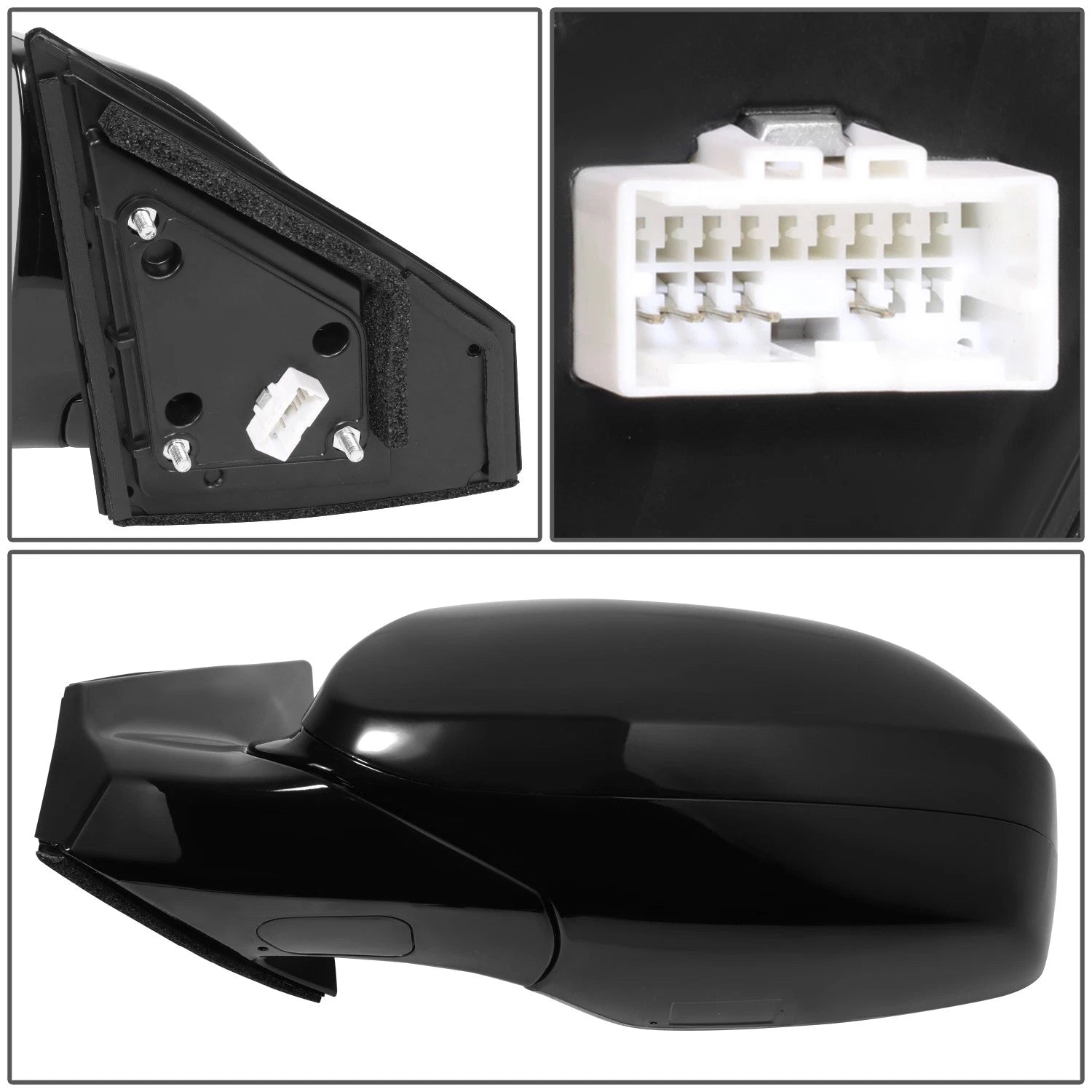 Powered Heated Glass Side Door Mirror for Hyundai Santa Fe (2013–2016)