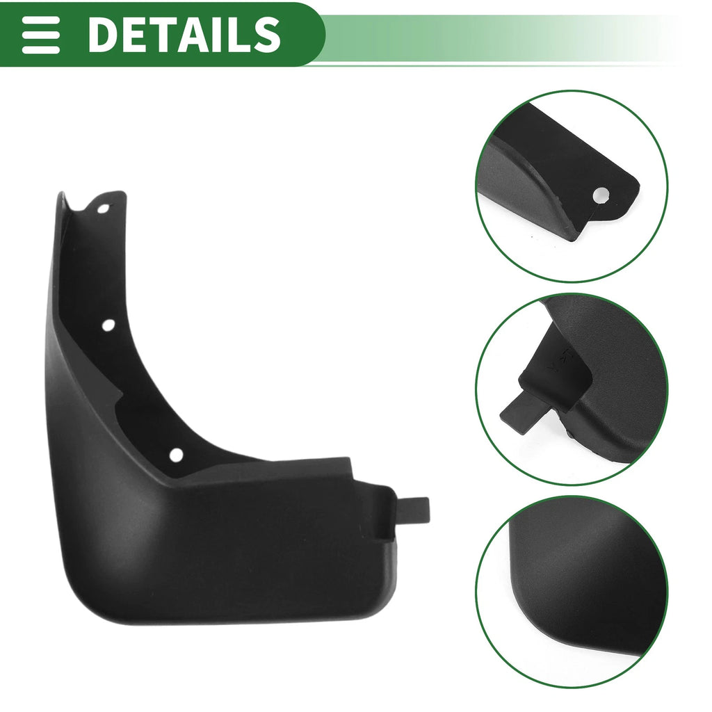 Mud Flaps Splash Guards for Ford Fiesta (2015–2016) W/ Mount Accessories