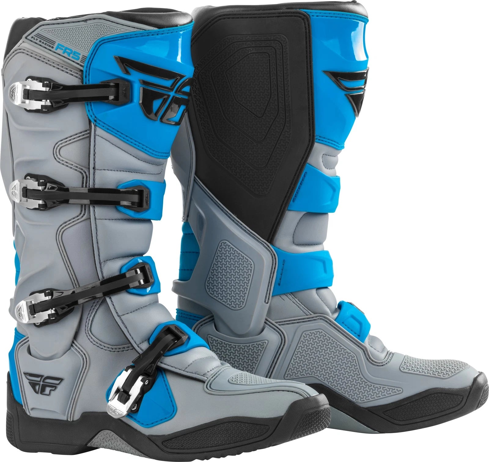 Fly Racing FR5 Offroad Boots for Men’s US 13 (Grey/Blue)