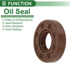 Set of 5 Oil Seals FKM Rubber 20x45x10mm for High Pressure