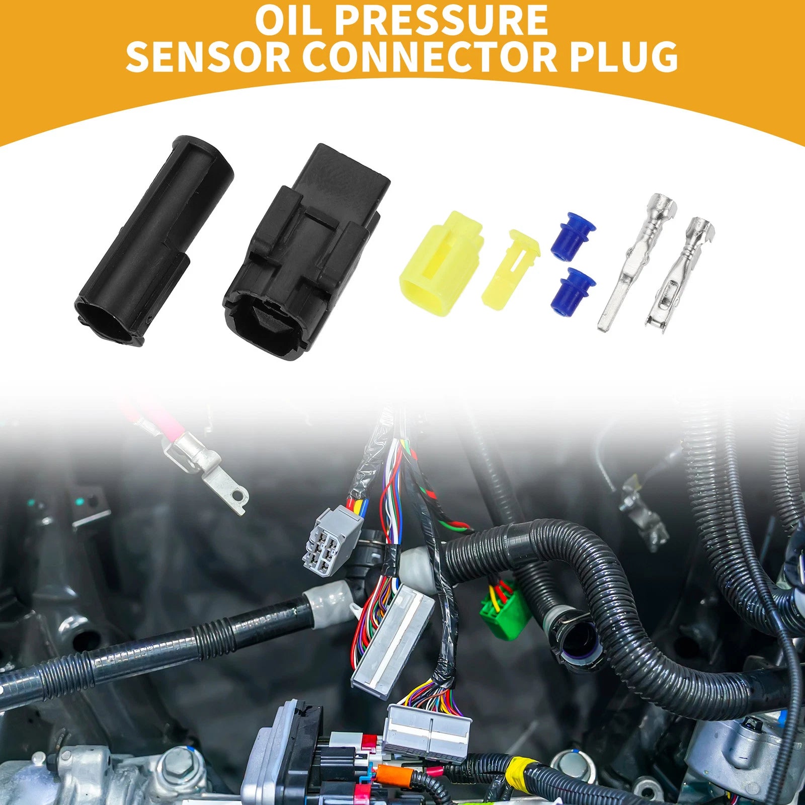 Oil Pressure Sensor Connector Plug for Ford (1 Pin)