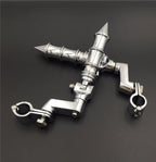 Chrome Foot Peg Clamp for Honda GoldWing VTX1300 Shadow Valkyrie (1")
