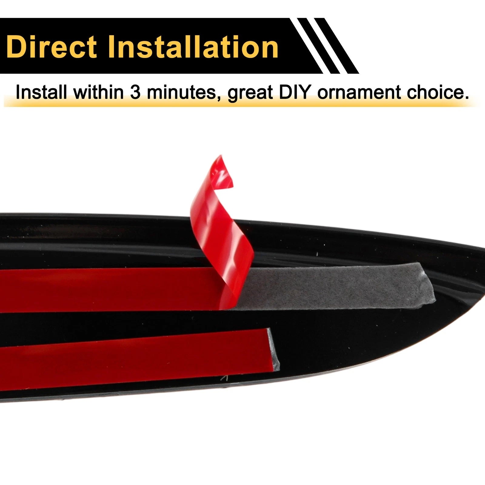 1 Pair Rear Bumper Spoiler for Mercedes-Benz C-Class W205 C43 Coupe (2015–2021)