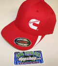 Cummins Hat Fitted Flex Fit Cap Red White LG/XL for