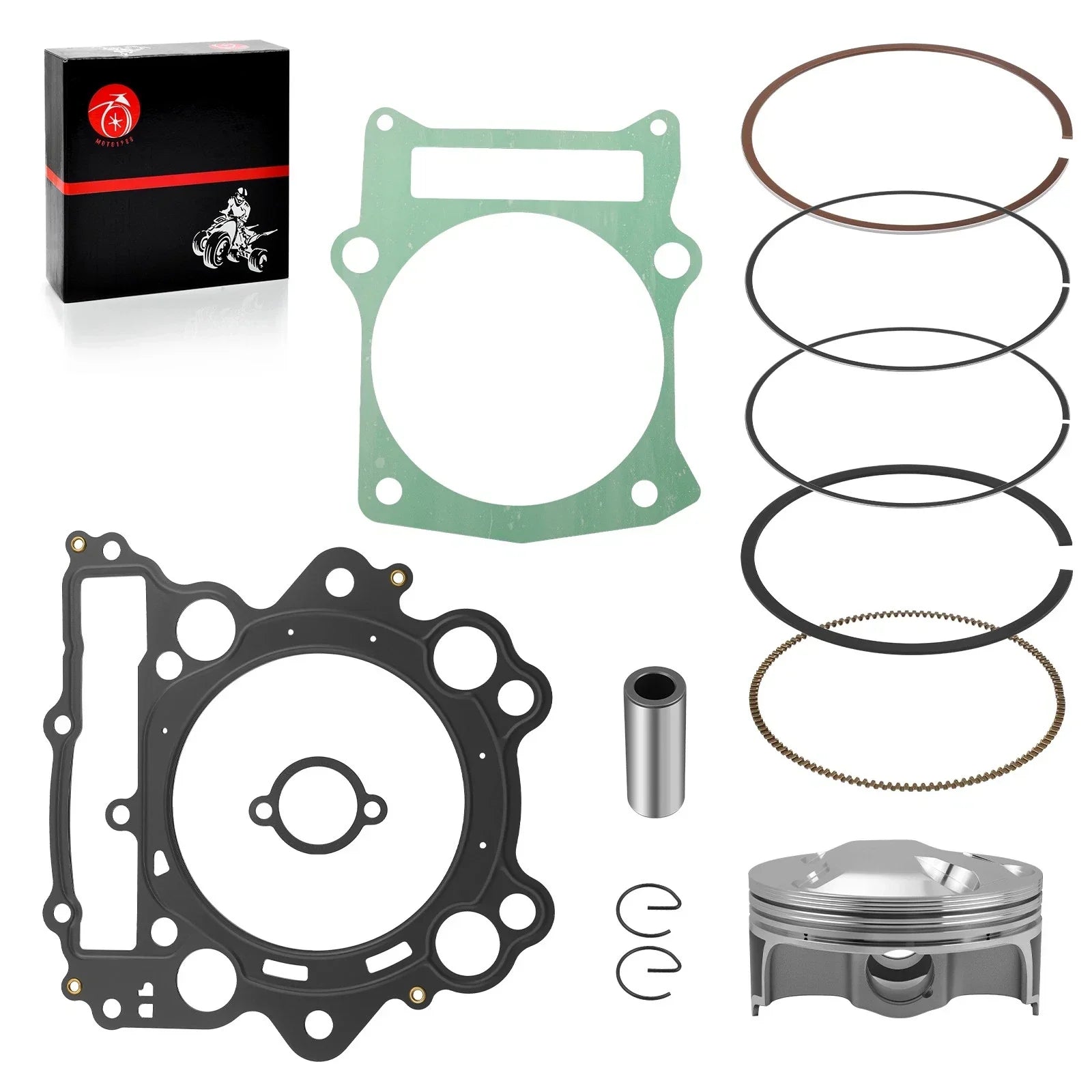 100mm Forged Piston Gasket Top End Rebuild for Yamaha Rhino (2004–2007)