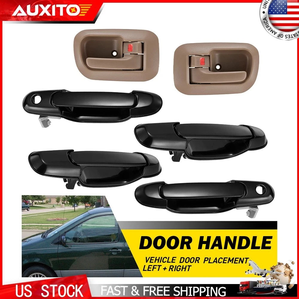 Set of 8 Door Handles for Toyota Sienna (1998–2003)