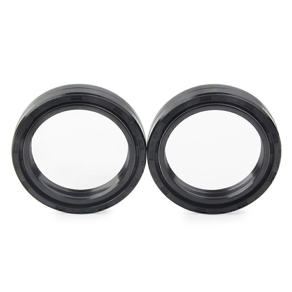 2X Front Fork Damper Shock Absorber Oil Seal for Motorcycle (35X48-11 MM)