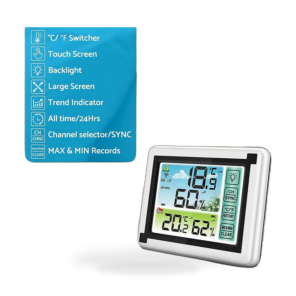 Wireless Weather Station Thermometer for Home Office Baby Room