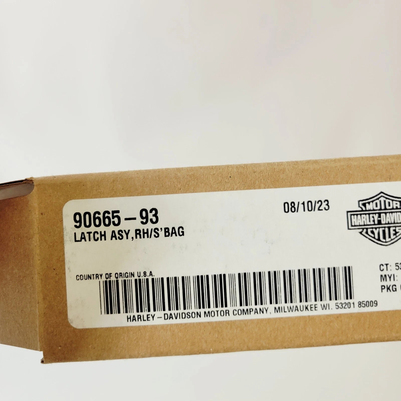 Right Saddlebag Latch Assembly for Harley-Davidson Touring (1993–2013) 90665-93