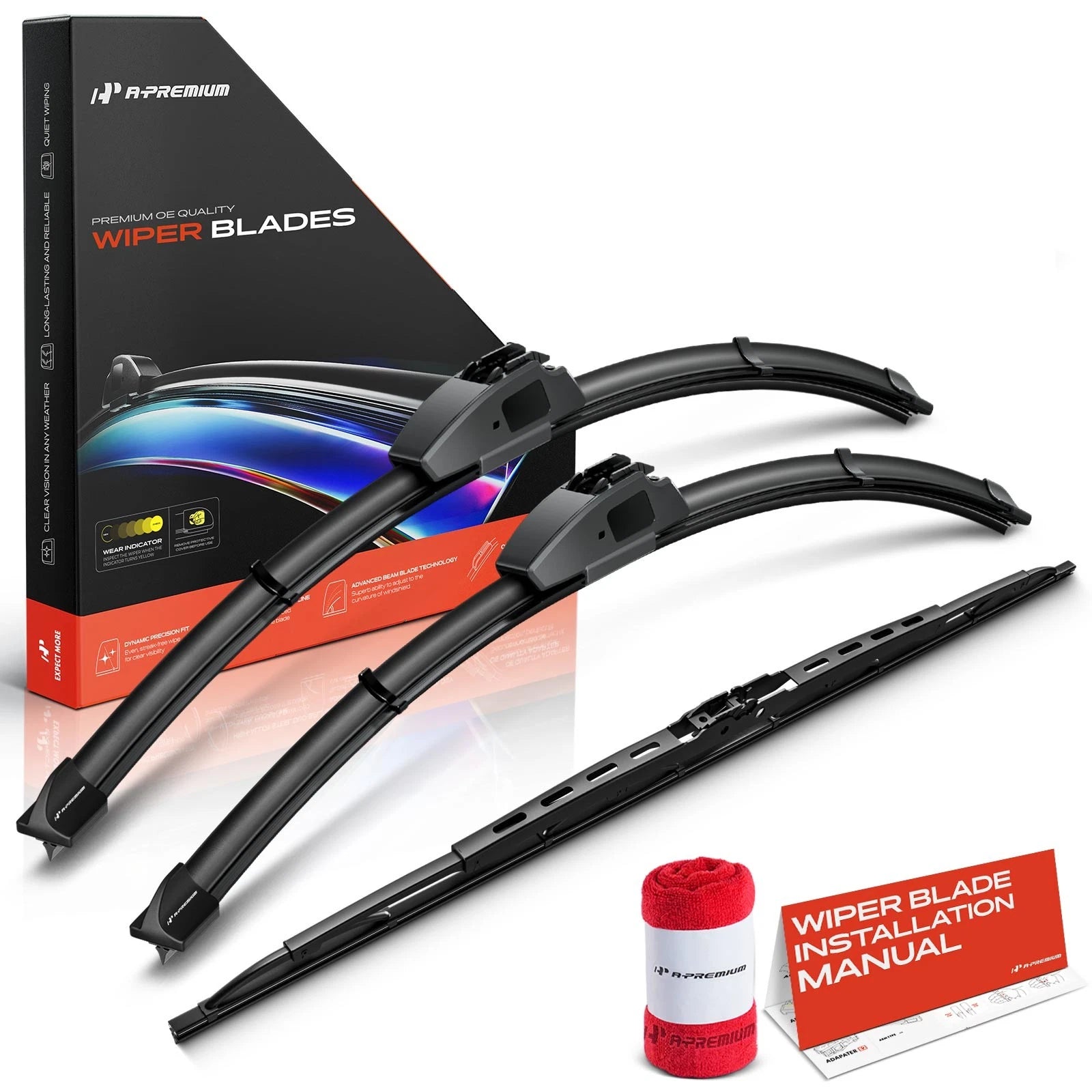 Set of 3 Wiper Blades for Mitsubishi Eclipse (2000–2005)