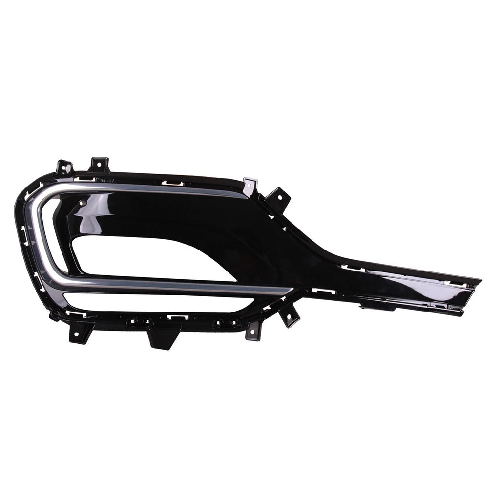 Replacement Front Passenger Fog Light Bezel Painted Black for Ford Fusion (2013–2020)