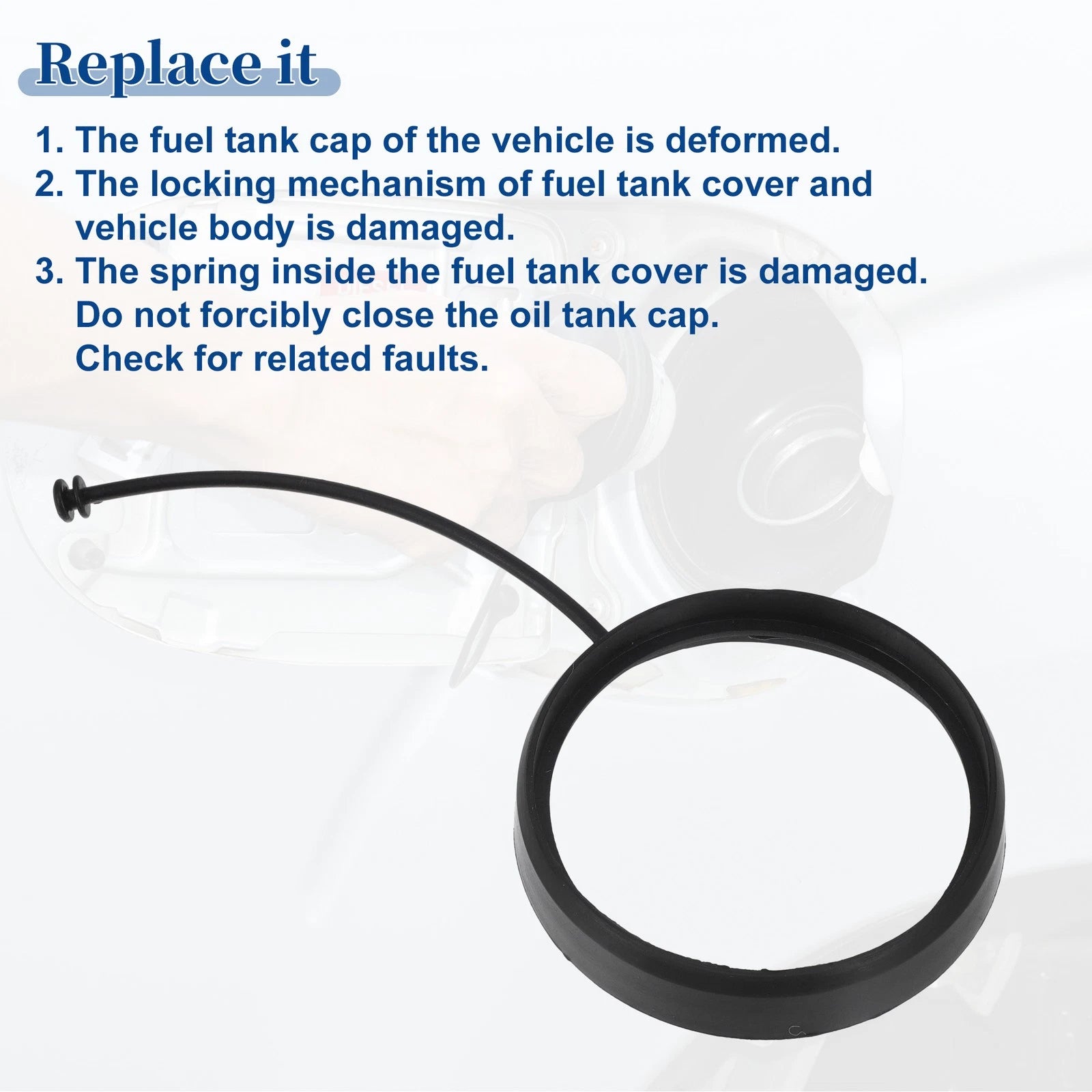 Fuel Tank Cap Tether for Mercedes-Benz C230 (No.A2214700605)