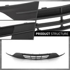 Front Bumper Lower Grille for Lincoln MKC (2015–2018) Black