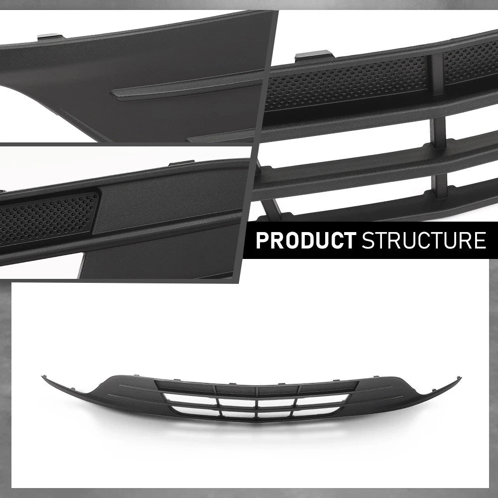 Front Bumper Lower Grille for Lincoln MKC (2015–2018) Black
