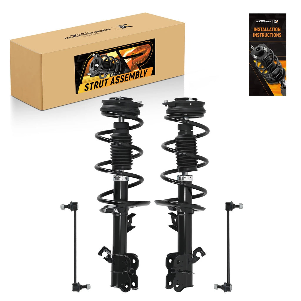 Set of 2 Front Left Right Struts w/Coil Sway Bars for Nissan Rogue AWD (2008–2012)