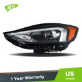 LED Headlight Assembly for Ford Edge (2019–2024) w/DRL LH Clear Lens