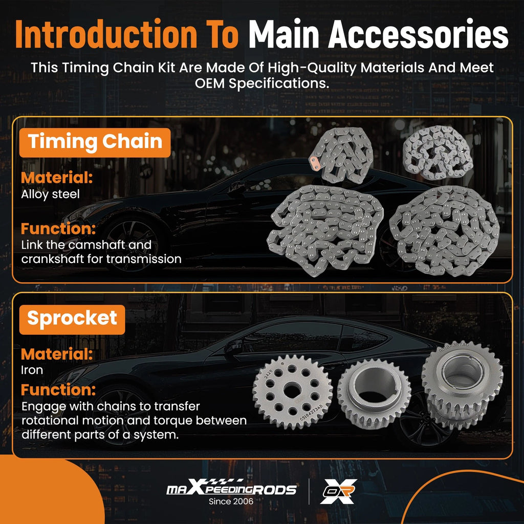 Timing Chain Kit for Maserati Levante & Quattroporte (2013–2023)