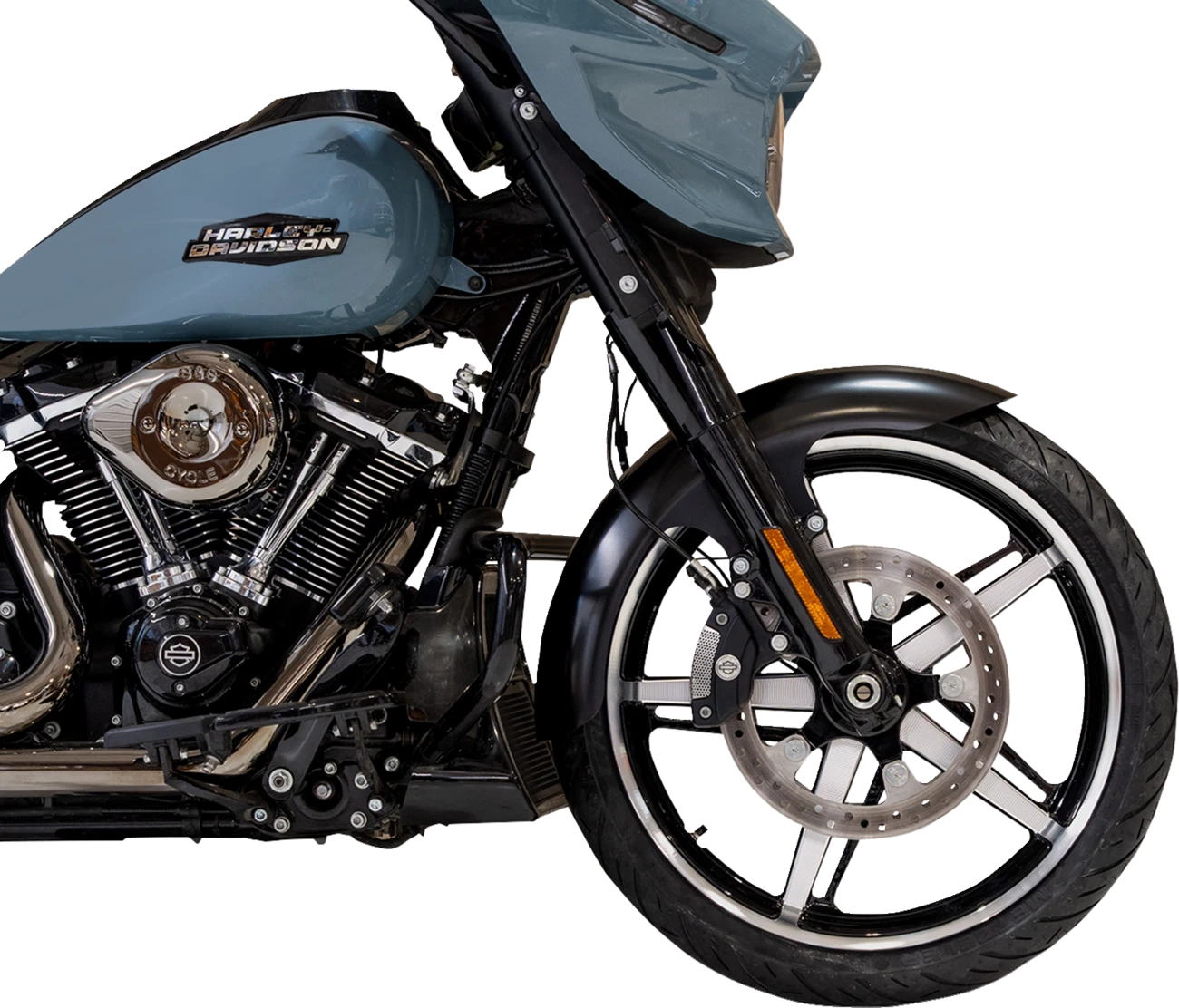 Klock Werks Henry Fender Kit for Harley Davidson (2021) - Black 21" KWF-01-0321