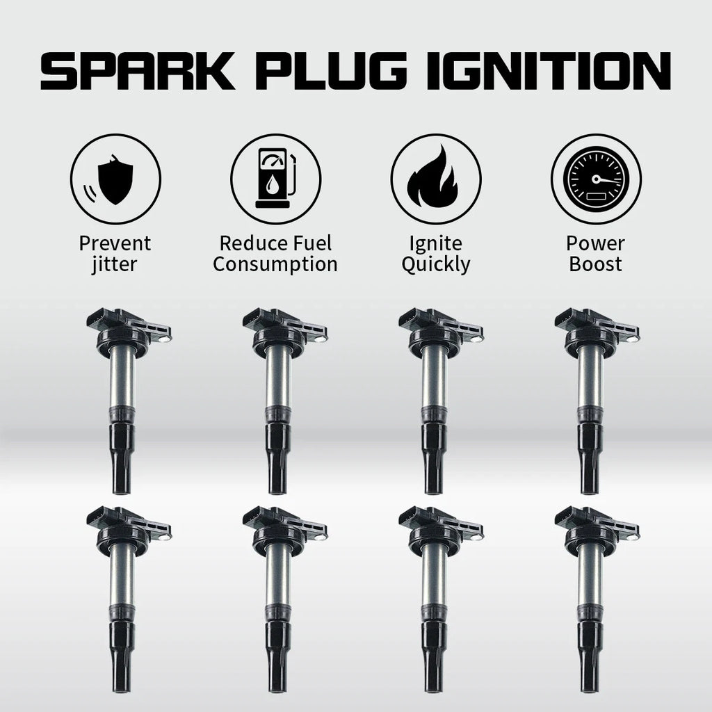 8 Ignition Coils for Jaguar XF, XJ8, Land Rover Range Rover LR3 (2003–2010) UF519