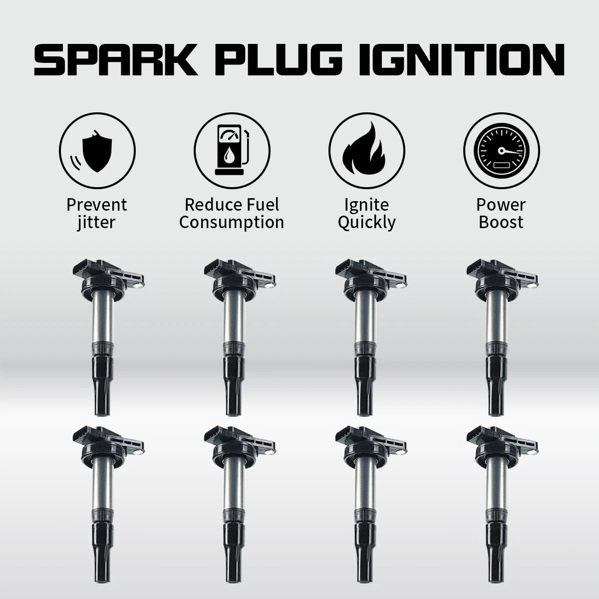 8 Ignition Coils for Jaguar XF, XJ8, Land Rover Range Rover LR3 (2003–2010) UF519