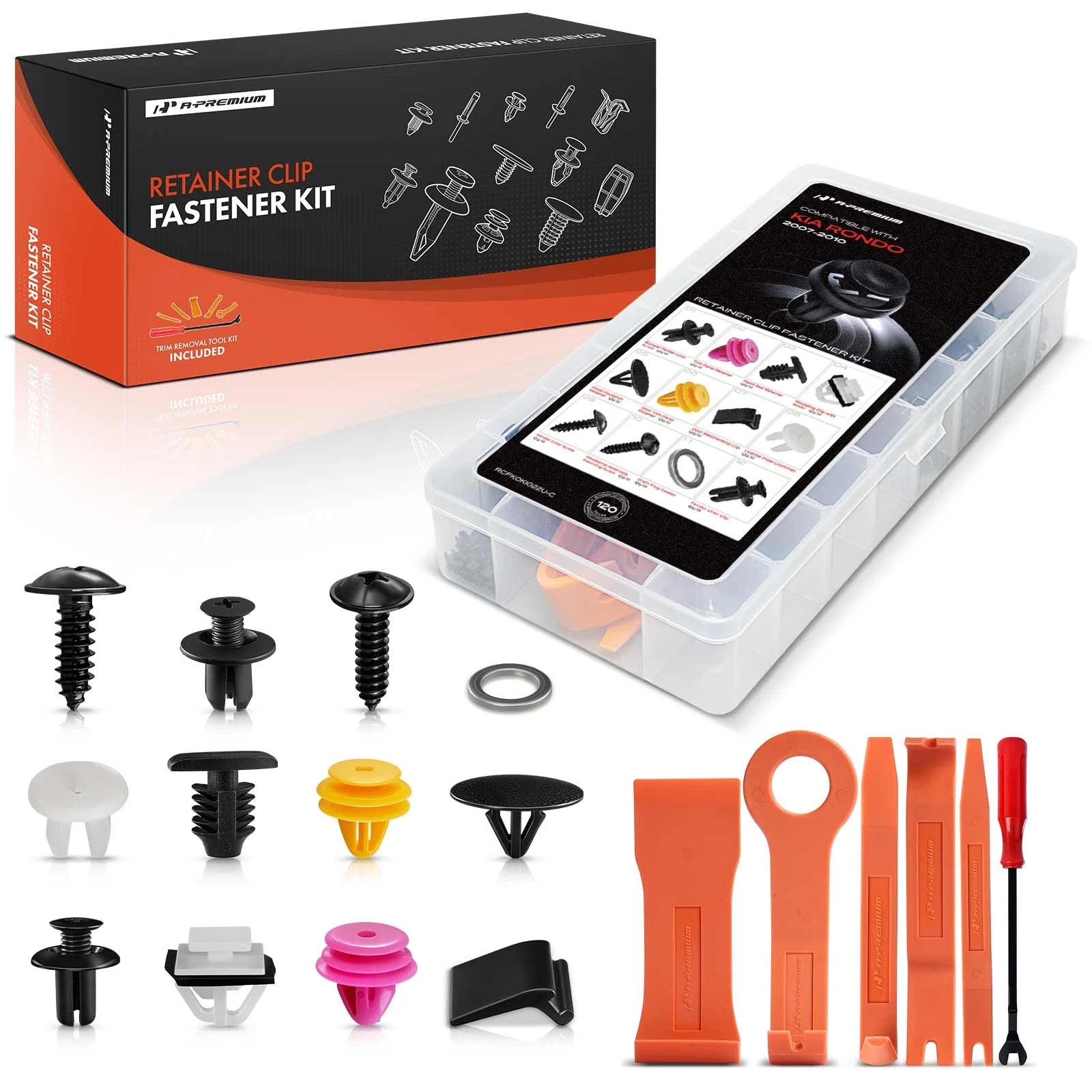 Set of 120 Hood Insulation Retainer Clips for Kia Rondo