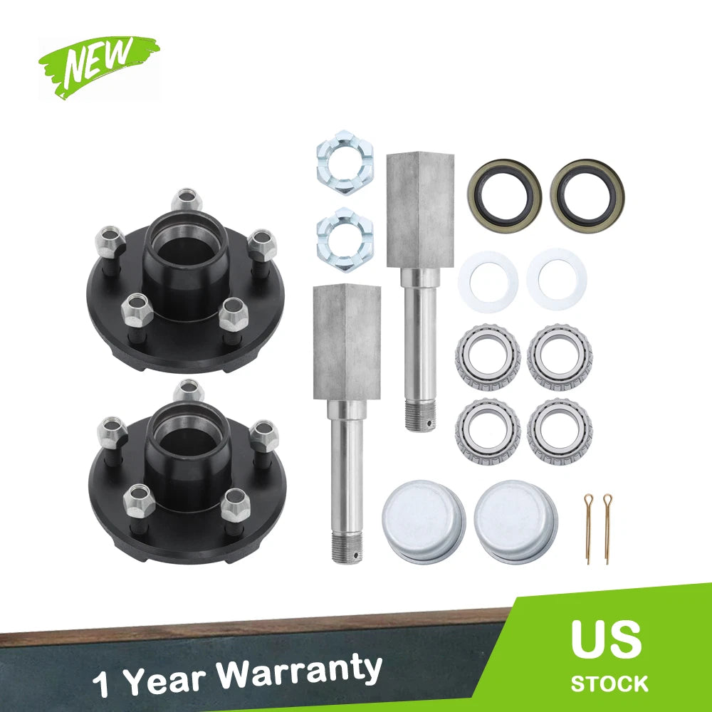 Pair of 5-Bolt Hub & Square Shaft Spindle Assembly for Automotive (YYYY–YYYY)