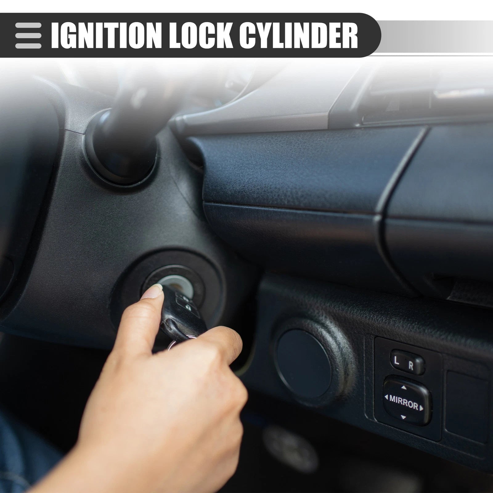 Ignition Switch Lock Cylinder Set for Chevy Silverado 1500 (1999–2004) 2 Keys