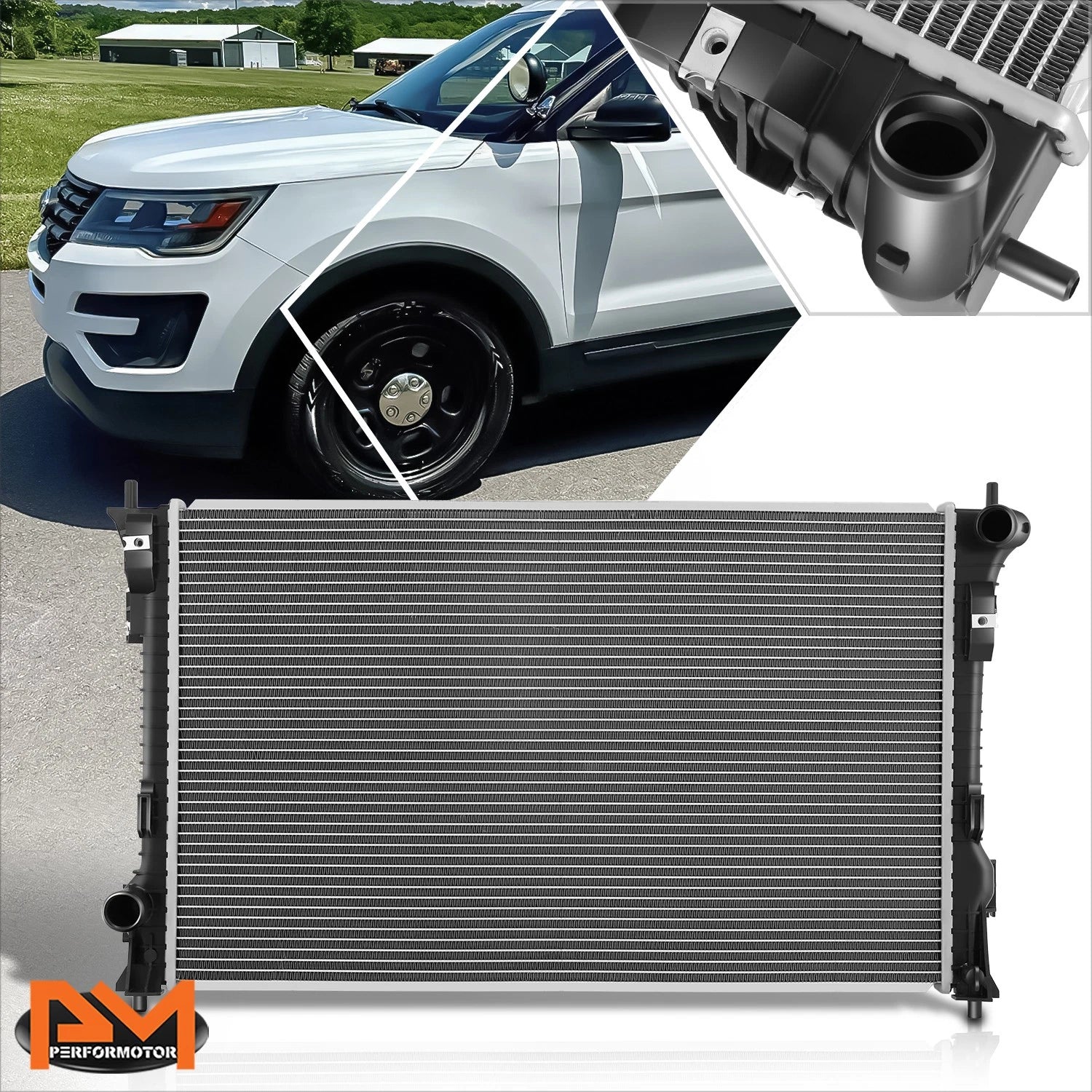 Aluminum Core Radiator for Ford Police Interceptor Utility (2013–2019) DPI-13560