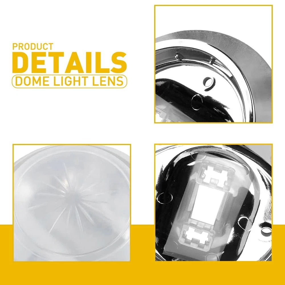 Dome Light Lens & Base for Chevrolet Camaro Chevelle (1970–1981)