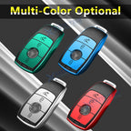 TPU Leather 3-Button Remote Key Fob for Mercedes-Benz E-Class (2017-2018)