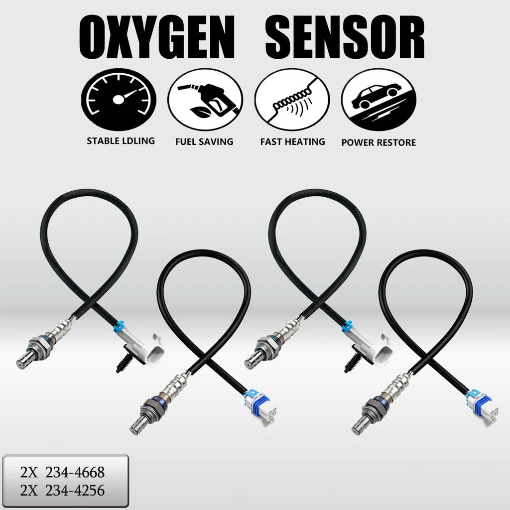 4Pcs Oxygen Sensor for Chevy Silverado 1500 GMC (2007–2013) 234-4688 234-4256