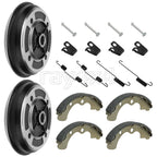 2 Front Brake Drums Shoes for Kawasaki Mule KAF540 KAF620 KAF950 (2010)
