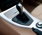 Automatic Shift Boot Cover for BMW E90 (2005–2013) Carbon Fiber Blue Stitch