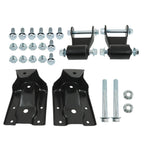 Rear Leaf Spring Hanger Bracket Shackle Kit for Chevy Silverado GMC Sierra 1500 (2007–2018)