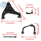 Set of 2 Front Upper Lower Control Arms for Ford Expedition F-150 (2009-2013)