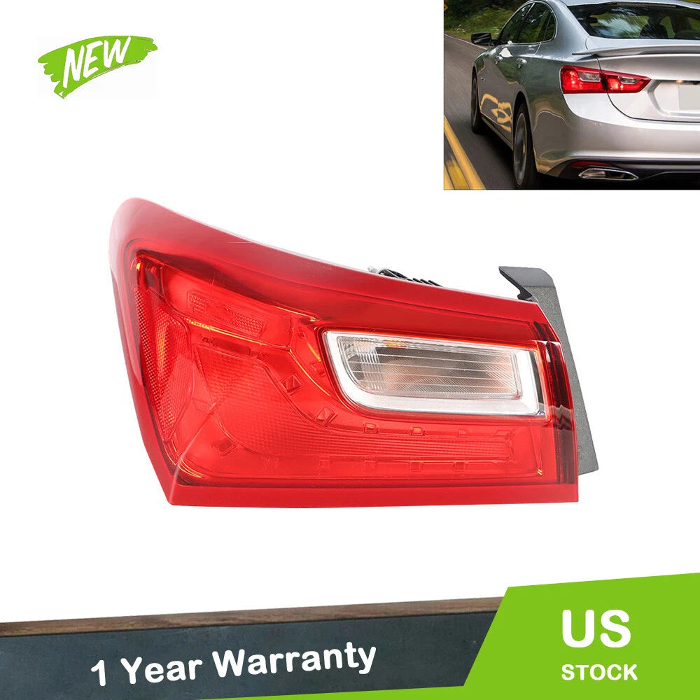 Outer Tail Light Brake Lamp for Chevy Malibu (2016–2021) Red Left Side