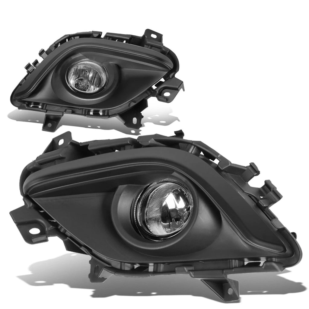 Pair of Clear Lens Fog Lights for Mazda 6 (2014–2016) - Switch, Harness, Black Bezel