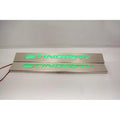 Brushed Replacement Door Sill Kit w/Green LED&Stingray Logo for 2014-19 Corvette