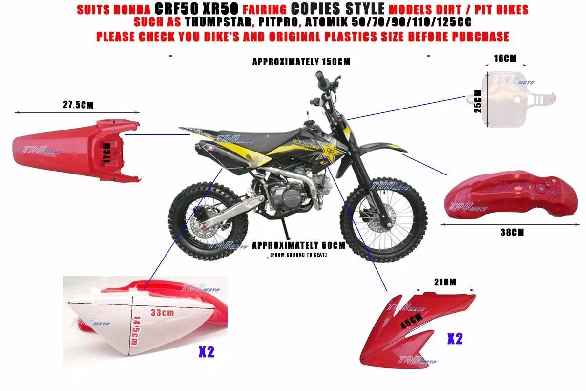 Fairing Fender Kit for CRF50 110cc 125cc 140cc (PIT PRO)