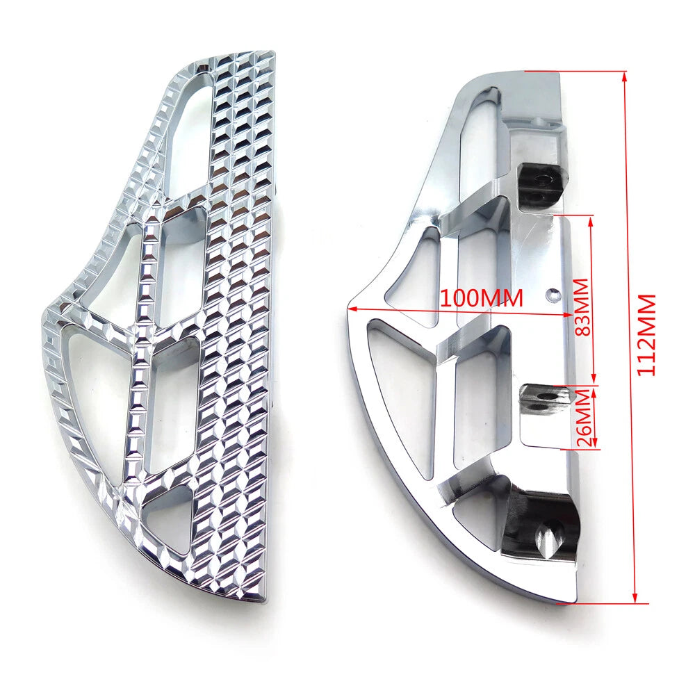 Dominator Shark Fin Footboard for Harley Softail Slim Fat Boy (2012–2023)