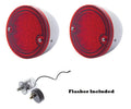 Stainless LED Tail Light Assemblies for 1960–1966 Chevy Stepside Pickup Truck