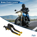 Adjustable Brake Clutch Lever for Honda CBR650R (2014–2022) Black Gold Tone