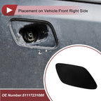 Bumper Headlight Washer Nozzle Cover Cap for BMW Z4 Black (2009-2016)