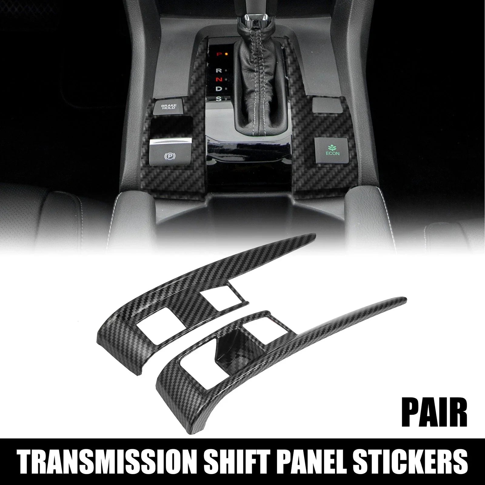 Gear Boots Trims for Honda Civic 2016-2021 (2 x Stickers)