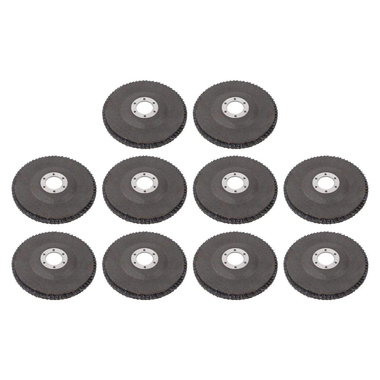 Set of 10 T27 60 Grit Zirconia Flap Discs for Grinding Wheels 4.5”
