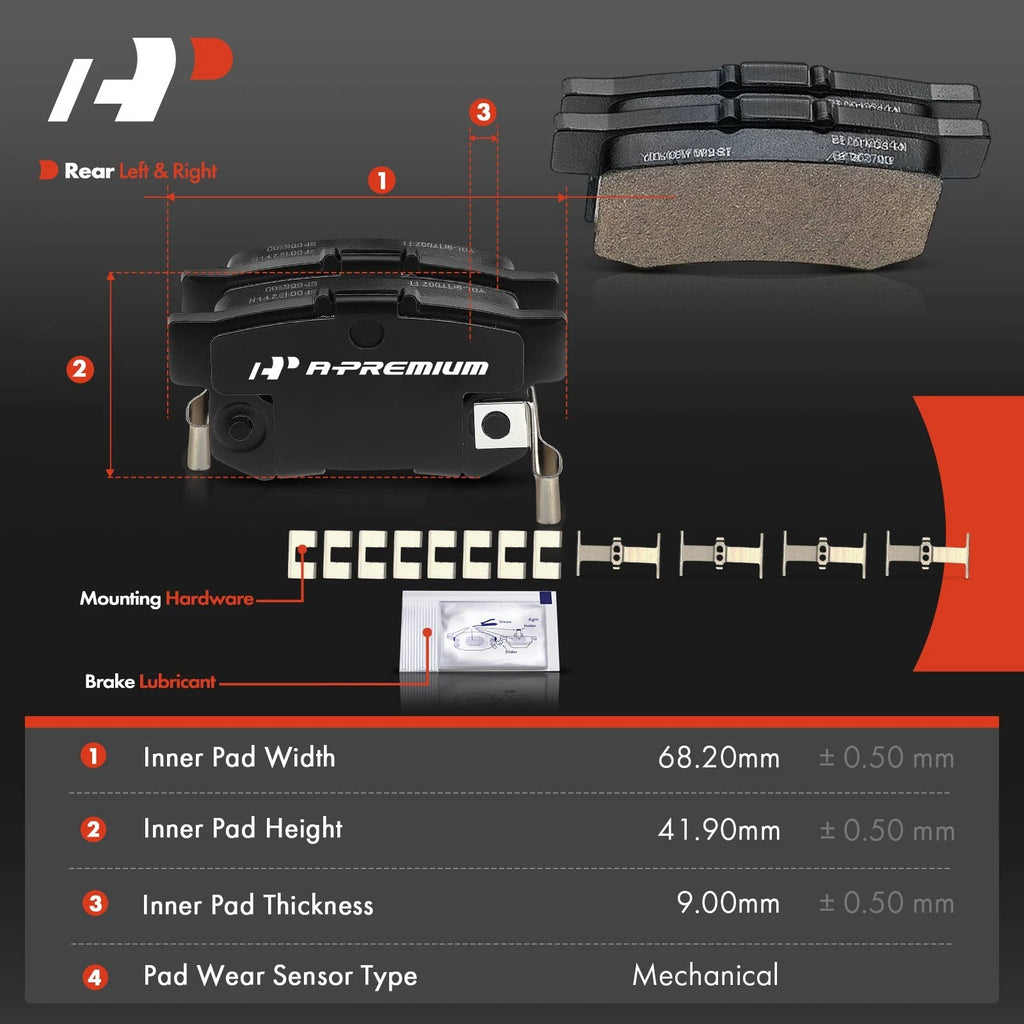 8x Ceramic Brake Pads for Honda CR-Z (2011-2015)