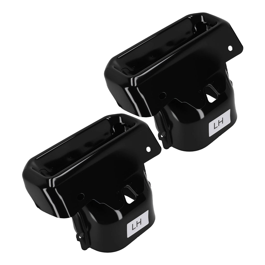 Pair(2) Exhaust Bezels for GMC Sierra 1500 for Chevy Silverado 1500 2019-2024
