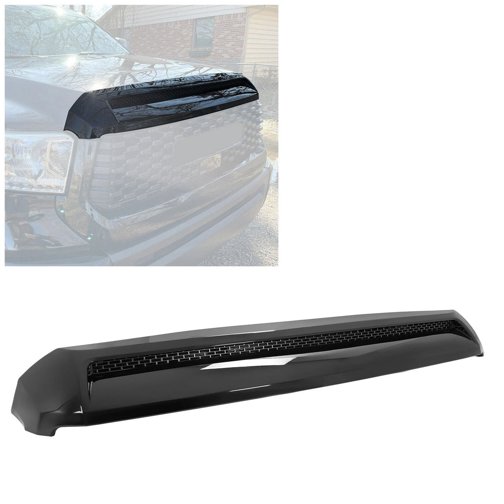 Gloss Black Hood Bulge Molding Grille Trim for Toyota Tundra (2014–2021)
