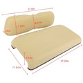 Beige Front Seat Cushion for Club Car DS (2000.5-Up) - Bottom & Back